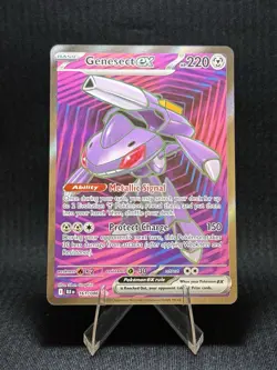 Genesect ex 161/086 SV: Black Bolt Ultra Rare Full Art Holo Pokemon TCG NM/M EN - Image 1