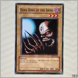 Dark King of the Abyss - LOB-E016 - Common Unlimited Yugioh - Image 1