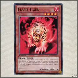 Flame Tiger - SDOK-EN019 - Common 1st Edition Yugioh - Image 1