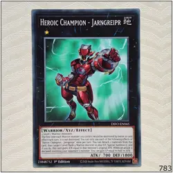 Heroic Champion - Jarngreipr - DIFO-EN045 - Common 1st Edition Yugioh - Image 1
