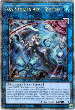 YuGiOh! Sky Striker Ace - Shizuku RA03-EN043 Quarter Century Secret Rare 1st Edi - Image 1