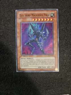 Evil Hero Malicious Edge - GLAS-EN003 - 1st Edition - Super Rare (VLP) - Yugioh - Image 1
