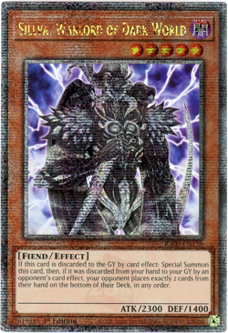 YuGiOh! Sillva, Warlord of Dark World RA03-EN158 Quarter Century Secret Rare 1st - Image 1