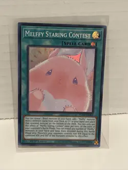 Yugioh - Melffy Staring Contest - POTE-EN063 - Super Rare 1st Edition - Image 1