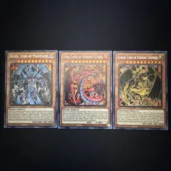 🔥 Yugioh Raviel Uria Hamon Lord of Striking Prismatic Secret MP21-EN252 253 254 - Image 1