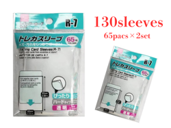 Trading Card Sleeves DAISO Hard Type 65 Sleeves x 2 set Size 3.58inch x 2.55inch - Image 1