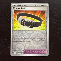 Choice Belt 176/193 Pokemon Paldea Evolved SV02 Reverse Holo Uncommon Card NM - Image 1