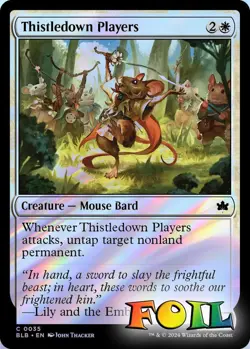 Thistledown Players 0035 MTG Bloomburrow Common NP Foil - Image 1