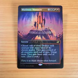 MTG - Mutinous Massacre FOIL (BORDERLESS) NM EOE Edge of Eternities 0314 2025 - Image 1