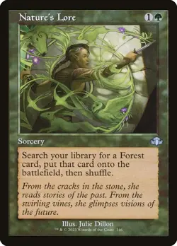 MTG - Nature's Lore - Retro Frame - DMR 346 - Dominaria Remastered - Magic - Image 1