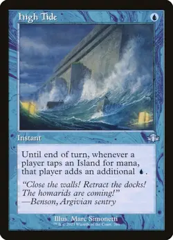 MTG - High Tide - Retro Frame - DMR 286 - Dominaria Remastered - Magic - Image 1