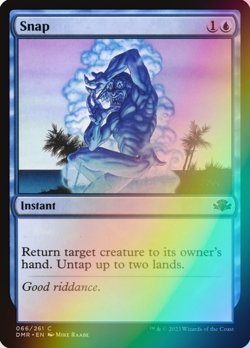 MTG - Snap - Foil - DMR 066/261 - Dominaria Remastered - Magic the Gathering - Image 1