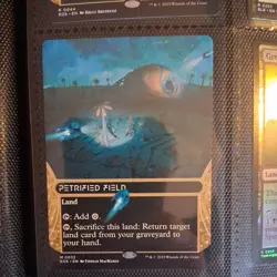 x1 Petrified Field (0032) - Borderless M MTG Edge of Eternities: Stellar Sights - Image 1