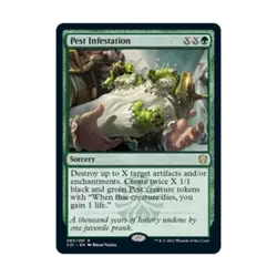 WOTC MtG Commander 2021 Pest Infestation (R) NM - Image 1