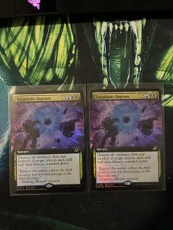 MTG Singularity Rupture - buy-a-box FOIL extended art promo Unique - Image 1