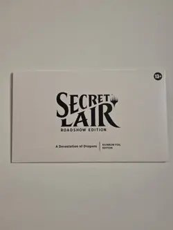 SDCC 2025 MTG Secret Lair Roadshow Edition A Devastation of Dragons Rainbow Foil - Image 1
