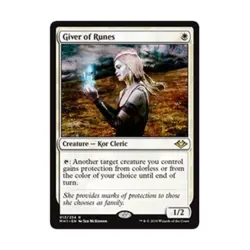 WOTC MtG Modern Horizons Giver of Runes (R) NM - Image 1