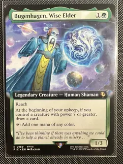Bugenhagen, Wise Elder (NM Extended Art Regular Rare) #159, MTG Final Fantasy - Image 1