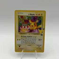 Celebrations Stamped BIRTHDAY PIKACHU Nm/Mint Or Better Pokemon Card #24 Promo - Image 1