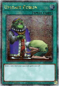 YuGiOh! Upstart Goblin RA03-EN096 - Quarter Century Secret Rare 1st Edition NM/M - Image 1