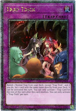 YuGiOh! Trap Hole RA03-EN078 - Quarter Century Secret Rare - 1st Edition NM/M - Image 1