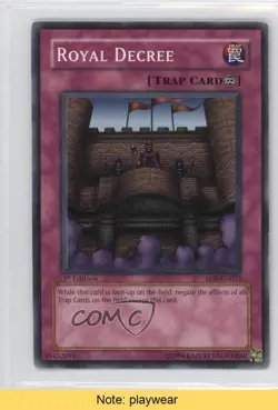 Royal Decree 1st Ed. YuGiOh Warrior's Triumph Structure Deck #SD5-EN035 READ x9h - Image 1