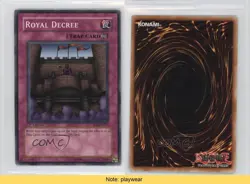 Royal Decree 1st Ed. YuGiOh Warrior's Triumph Structure Deck #SD5-EN035 READ x9h - Image 3