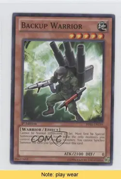 Backup Warrior 1st Ed. YuGiOh Battle Pack: Epic Dawn #BP01-EN159 READ 0e1 - Image 1