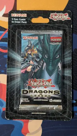 DRAGONS OF LEGEND YUGIOH 1ST EDITION BLISTER PACK ENGLISH DRLG - Image 1