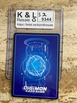 Cutting Edge Digimon Card Game BT6-110 Option Card Holo Rare - Image 2