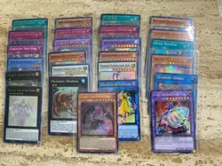 Yu-Gi-Oh! Assorted Trading Card Lot With Rare & Holo Cards - Image 1