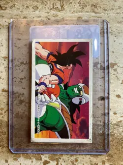 Dragon Ball Z Trading Card Featuring Goku & Piccolo Japanese Text Vintage - Image 1