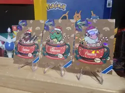 Pokemon Merry Christmas Card Database - Holiday Tailow, Caterpie, & Flaaffy - Image 1
