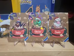 Pokemon Merry Christmas Card Database - Holiday Tailow, Caterpie, & Flaaffy - Image 2