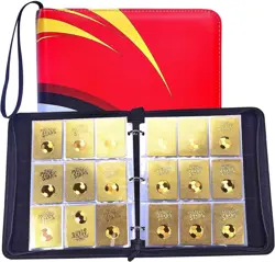 Trading Card Binder 9 Pocket with 50 Removable Sleeves, 900 Pockets Card Holder - Image 1