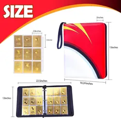 Trading Card Binder 9 Pocket with 50 Removable Sleeves, 900 Pockets Card Holder - Image 3