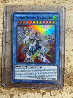 Drytron Meteonis Quadrantids Yugioh Card 1st Edition Holo Rare Machine Ritual Ef - Image 1