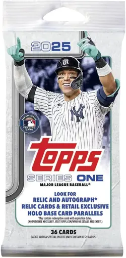 2025 Topps Series 1 Baseball Trading Card MLB Jumbo Fat Pack - Image 1