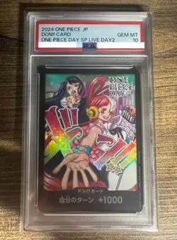 PSA10 One Piece Card DON Card Uta and Ado Promo ONE PIECE DAY 24 Day 2 Japanese - Image 1