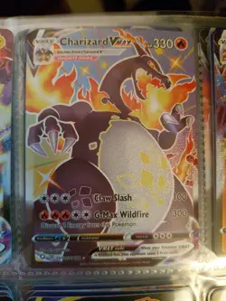 Charizard VMAX SV107/SV122 Shining Fates: Shiny Vault Holo CUSTOM FAN ART CARD - Image 1