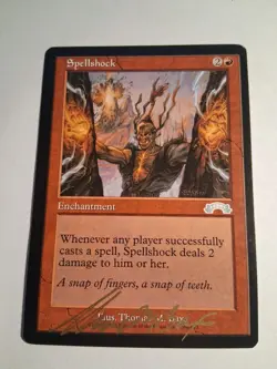 MTG - Spellshock _ Exodus Regular Uncommon #104 Autographed - Image 1