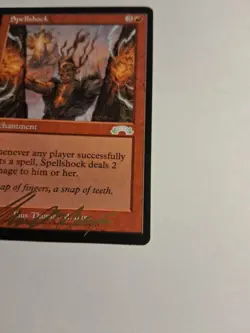 MTG - Spellshock _ Exodus Regular Uncommon #104 Autographed - Image 4