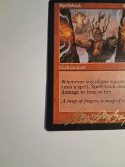 MTG - Spellshock _ Exodus Regular Uncommon #104 Autographed - Image 5