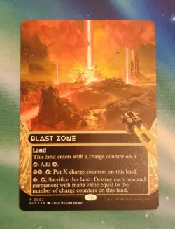 x1 Blast Zone (0002) - Borderless R MTG Edge of Eternities: Stellar Sights M/NM, - Image 1