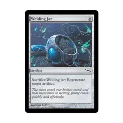 WOTC MtG Mirrodin Welding Jar (C) (Foil) EX - Image 1