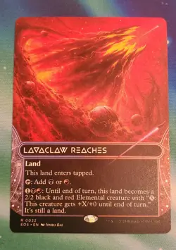 x1 Lavaclaw Reaches (0022) - Borderless R MTG Edge of Eternities: Stellar Sights - Image 1