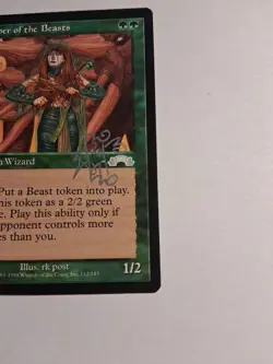 Keeper of the Beasts Exodus Uncommon - MTG Magic the Gathering Card Autographed - Image 4