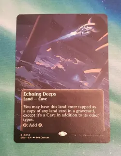 x1 Echoing Deeps (0058) - Borderless R MTG Edge of Eternities: Stellar Sights - Image 1
