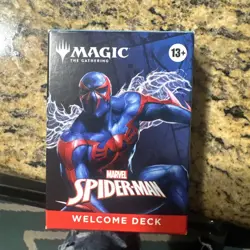2025 SDCC EXCLUSIVE MAGIC THE GATHERING SPIDER MAN BLACK WELCOME DECK CARDS mtg - Image 1