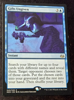 Gifts Ungiven x1 Modern Masters 2017 EX+ MTG + *BONUS FULL ART* + Fast Ship! - Image 1